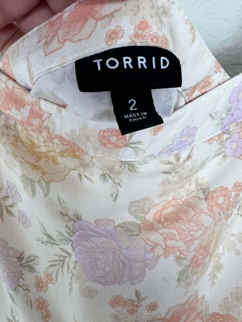 Torrid Pastel Floral Strappy Plus 2X Romantic Cottagecore  Sundress - Picture 6 of 7
